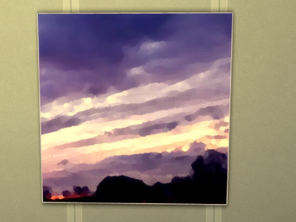 Sims 4 — Purple Landscape by Crystiin — There is a purple landscape photo.