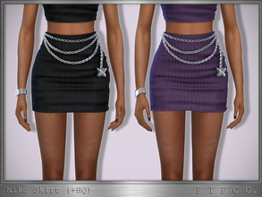 Sims 4 — Niko Skirt. by Pipco — A trendy skirt in 20 colors. Base Game Compatible New Mesh All Lods HQ Compatible Shadow,