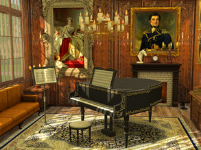 Sims 4 — Royal Music Room - CC  by Flubs79 — here is a historic royal music room for your Sims 
