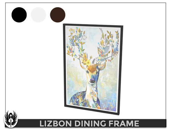 Sims 4 — Lizbon Dining Frame by nemesis_im — Frame from Lizbon Dining Set - 3 Colors - Base Game Compatible