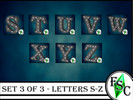 Sims 4 — Light Up Alphabet Letters Set 3: S - Z by FloridaySimsCreations — Marquee letter alphabets, Light up your