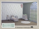Sims 4 — Ballerina Wallpaper by Garbelishe — Wallpaper with ballerinas that comes in three colours