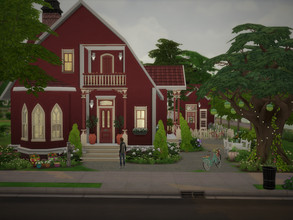 Sims 4 — The Little Farm no cc by sgK452 — Small farmhouse with all the comforts, 2 bedrooms for adults and 2 bathrooms,