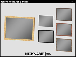 Sims 4 — today's house set table mirror by NICKNAME_sims4 — It is a cozy and warm Korean-style bedroom set. 11 package