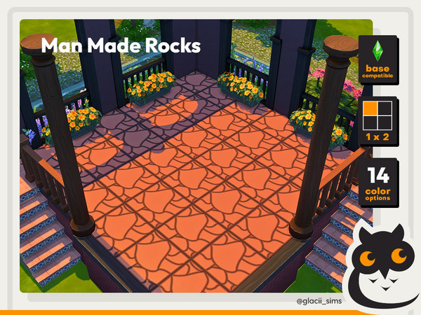Sims 4 — Man made Rocks by Glacii — Fake rocks suitable both for indoor and outdoor