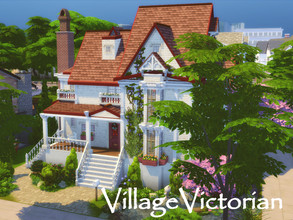 Sims 4 — VillageVictorian |No CC by GenkaiHaretsu — Village, little farm victorian house.