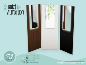 Sims 4 — Quiet Attraction Mirror by SIMcredible! — by SIMcredibledesigns.com available at TSR 3 colors variations