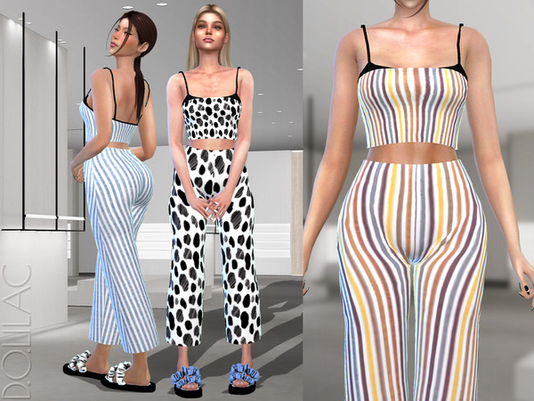 Sims 4 — Corset Top [SET] DO342 by DOLilac — Custom thumbnail New Mesh 6 Colors Adult-Elder-Teen-Young Adult For Female