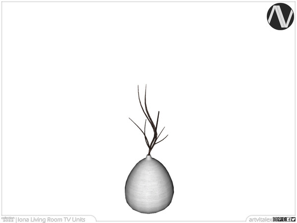 Sims 4 — Iona Dry Plant by ArtVitalex — Living Room Collection | All rights reserved | Belong to 2022 ArtVitalex@TSR -