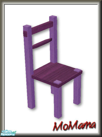 Sims 2 — NK Broadbent DR Chairs - Purple by MoMama — The Broadbent Dining Chair in Purple.