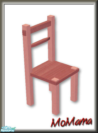 Sims 2 — NK Broadbent DR Chairs - Dusty Pink by MoMama — The Broadbent Dining Chair in Dusty Pink.