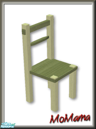 Sims 2 — NK Broadbent DR Chairs - Olive by MoMama — The Broadbent Dining Chair in Olive.