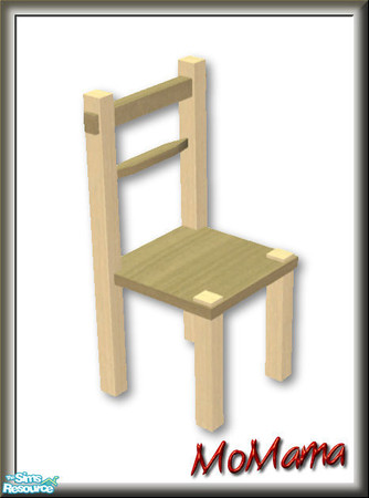 Sims 2 — NK Broadbent DR Chairs - Eggshell by MoMama — The Broadbent Dining Chair in Eggshell.