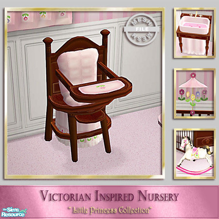 Sims 2 — Victorian Inspired Nursery -  High Chair by Cashcraft — Victorian Inspired Nursery, "Little Princess