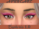 Sims 4 — Apricate | Euphoria Eyeshadow 1.0 by apricate — Euphoria based eyeshadow featuring a sharp wing and iconic