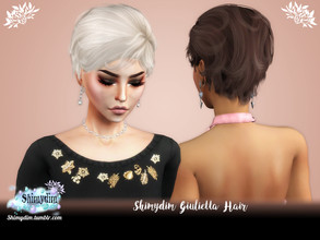 Sims 4 — Shimydim Giulietta Hairstyle by Shimydimsims — Hi! I hope you will like this hair! It's a short coiffed