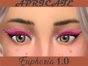 Sims 4 — Apricate | Euphoria Eyeshadow 1.0 by apricate — Euphoria based eyeshadow featuring a sharp wing and iconic