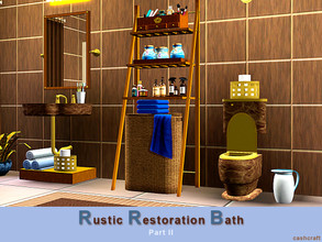 Sims 3 — Rustic Restoration Bath Part II by Cashcraft — The Sims 3 set, Rustic Restoration Bath Part II includes 8