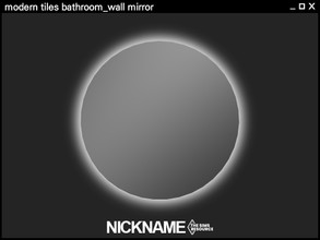 Sims 4 — [NICKNAME] modern tiles bathroom_wall mirror by NICKNAME_sims4 — 13 package files. -modern tiles