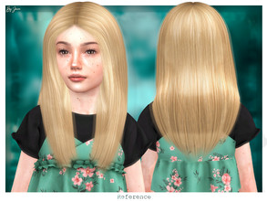 Sims 4 — JavaSims- Reference (Child Hairstyle) by JavaSims — -Female -Child Only! -35+ Colors -New Mesh! -Hat Compatible!