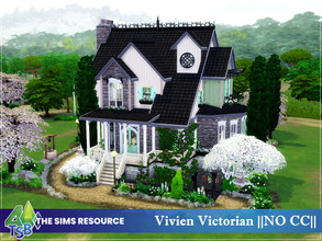 Sims 4 — Vivien Victorian  by Bozena — The house is located in the Tartosa. Lot: 40 x 30 Value: $ 204 042 Lot type: