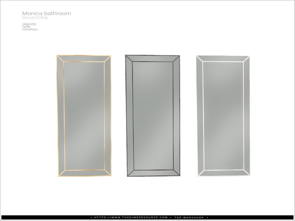Sims 4 — Monica bathroom - wall mirror by Severinka_ — Wall mirror From the set 'Monica bathroom / Pt.II' Build / Buy