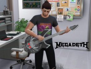 Sims 4 — Megadeth Shirt by YandereLink — Metal Shirts for men