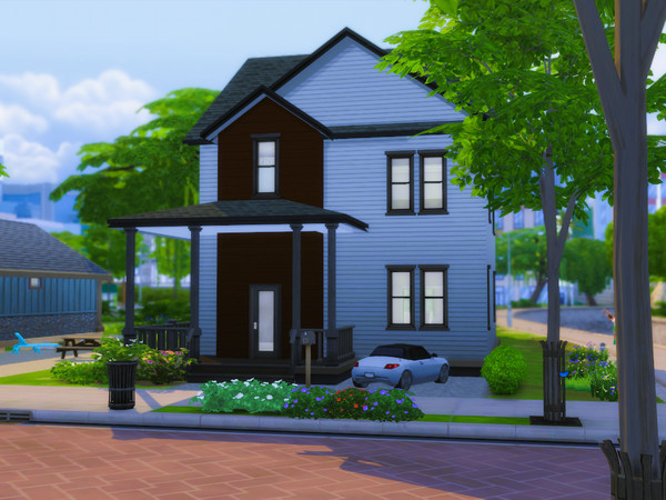 Sims 4 — 3 Bedroom Basic Starter - No CC by ImAliyahTeapot — I'm back with another relatively cheap build. No CC was