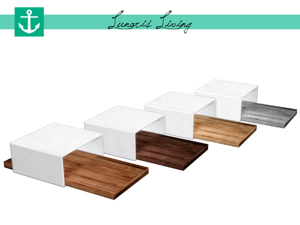 Sims 4 — Lunaris Living - Coffee Table by zarkus — Lunaris Living - Coffee Table 4 colors