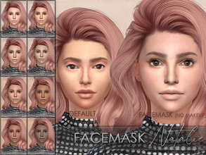 Sims 4 — Facemask Natalie by Jolea — Realistic facemask for female sims. Preview was taken without makeup and skin