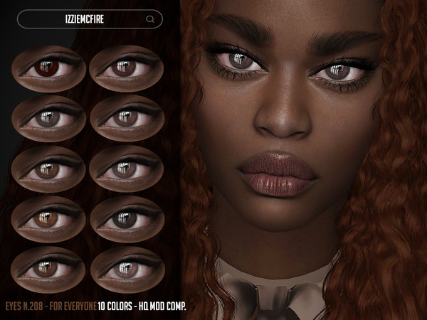 Sims 4 — Eyes N.208 by IzzieMcFire — - Stand alone item with thumbnail - 10 colors - All ages and genders - HQ texture -