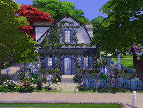Sims 4 — Rabbit's Hole Cottage no CC by sgK452 —  If you don't like the company of rabbits then this house is not for