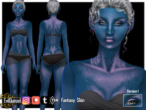 Sims 4 — Fantasy Skin V1 by EvilQuinzel — Fantasy skin for mermaid or other sea creatures of your choice. The difference