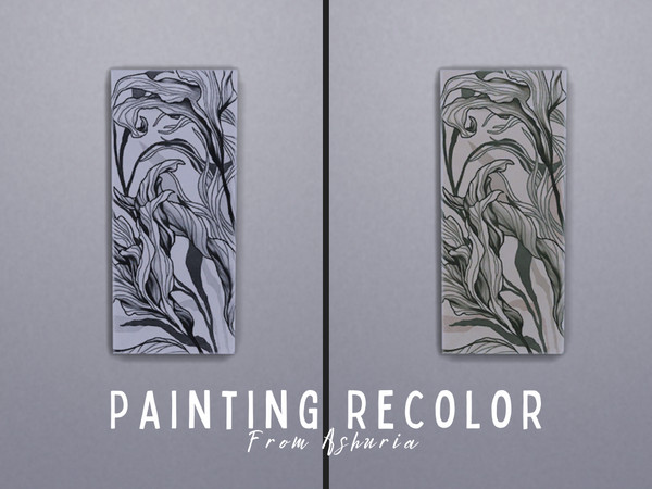 Sims 4 — Painting Recolor by Ashuria — Found this painting in the game that I had never seen before. Had to give it few