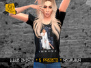 Sims 4 — WWE Female T-Shirt V3 - Mesh Needed by bigsiminights — This is a recolour for Darte77 Short Sleeve TShirt 6
