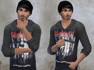 Sims 4 — Slipknot Hoodie by beckez2 — Male Slipknot Hoodie, recolour of base game mesh.