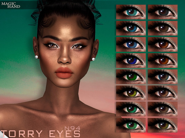 Sims 4 — Torry Eyes N94 by MagicHand — Eye lenses for males and females in 16 colors - HQ Compatible. Preview - CAS