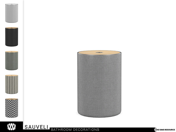 Sims 4 — Sauveli Laundry Basket by wondymoon — - Sauveli Bathroom - Laundry Basket - Wondymoon|TSR - Creations'2022