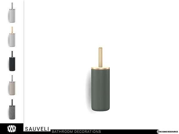 Sims 4 — Sauveli Toilet Brush by wondymoon — - Sauveli Bathroom - Toilet Brush - Wondymoon|TSR - Creations'2022
