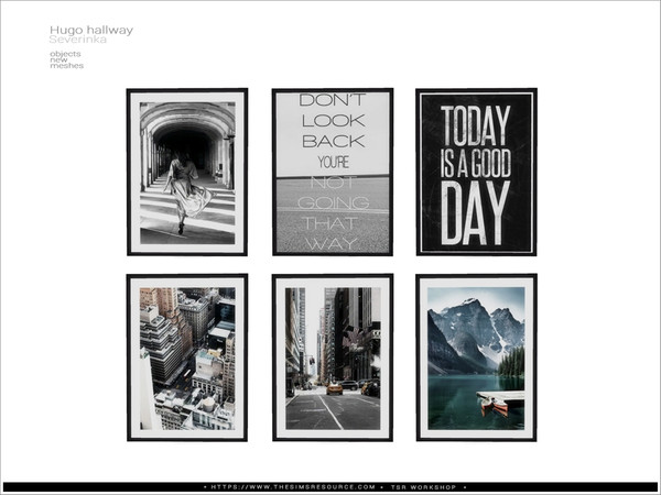 Sims 4 — Hugo hallway - poster middle by Severinka_ — Poster middle From the set 'Hugo hallway' Build / Buy category: