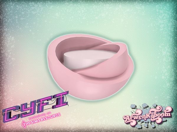 Sims 4 — CyFi Pink Mirror - Deco Bowl by ArwenKaboom — Base game deco in multiple recolors. You can find all items buy