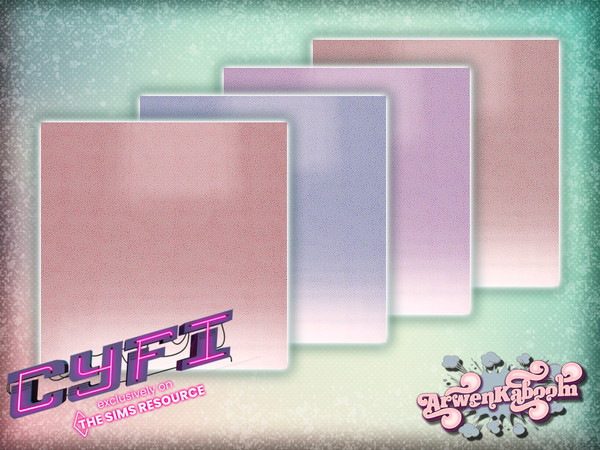 Sims 4 — CyFi Pink Mirror - Floor by ArwenKaboom — Base game floor in multiple recolors. You can find all items buy