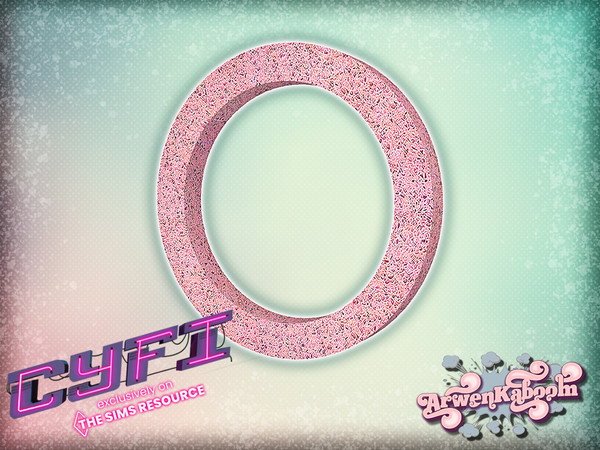 Sims 4 — CyFi Pink Mirror - Wall Addon by ArwenKaboom — Base game wall addon in multiple recolors. You can find all items