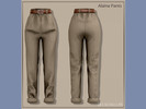 Sims 4 — [Patreon] Belaloallure_Alaina belted pants by belal19972 — Simple belted pants for your sims ,enjoy :) 