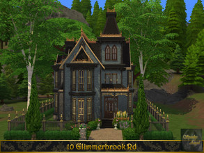 Sims 4 — 10 Glimmerbrook Rd by SpookyAngel — This house was built in Glimmerbrook. No CC Used Use bb.moveobjects to