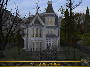 Sims 4 — 13 Forgotten Hollow by SpookyAngel — This haunted house was built in Forgotten Hollow on a 30 x 30 lot where