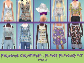 Sims 4 — Flowy Flowers Part 2 by FreeganCreations — Hello Again, My Dear Freegans! Here's another set for you and I have