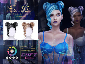 Sims 4 — Cy-Fi-sclub_ts4_LLhair_02(Lucia II) by S-Club — CY-FI hairstyles, 16 base colors, HQ, color sliders, hope you