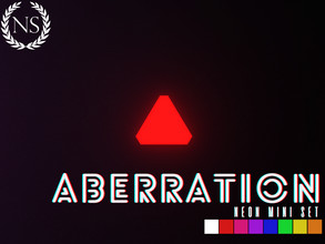 Sims 4 — Aberration Gaming Neons - Upwards Triangle by networksims — An upwards pointing triangular neon that can be