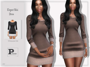 Sims 4 — Elegant Mini Dress by pizazz — Elegant Mini Dress for your sims 4 games. The dress is stylish and modern great
